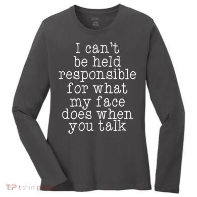 Resting B*tch Face Women's Long Sleeve Shirt