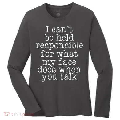 Resting B*tch Face Women's Long Sleeve Shirt
