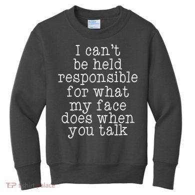 Resting B*tch Face Kids Sweatshirt