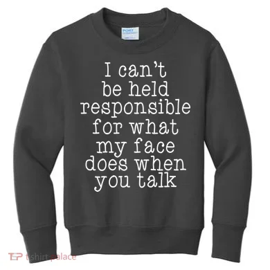 Resting B*tch Face Kids Sweatshirt