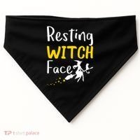 Resting Witch Face USA-Made Doggie Bandana thumb 0