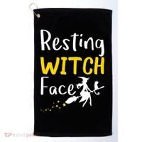 Resting Witch Face Golf Towel thumb 0