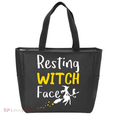 Resting Witch Face Tote Bag