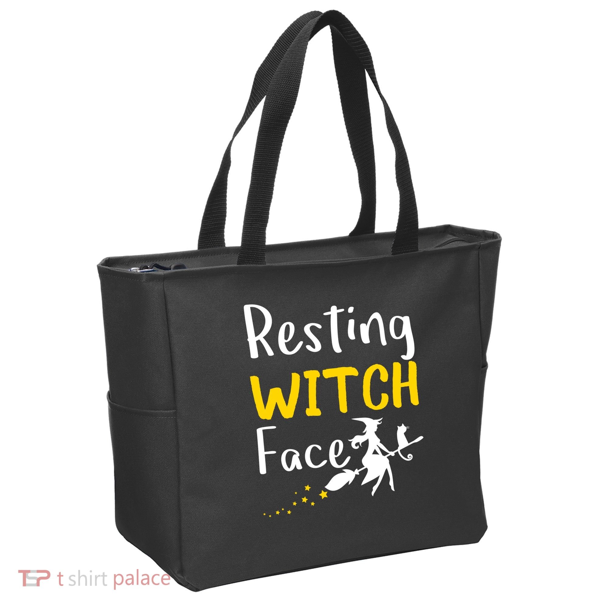 Resting Witch Face Tote Bag