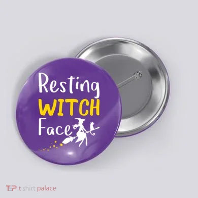 Resting Witch Face Button