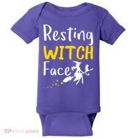 Resting Witch Face Baby Bodysuit thumb 0