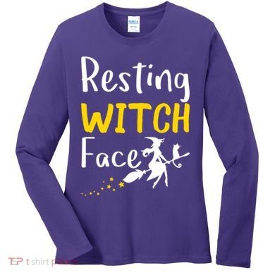 Resting Witch Face Women's Long Sleeve Shirt