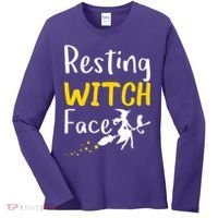 Resting Witch Face Women's Long Sleeve Shirt thumb 0