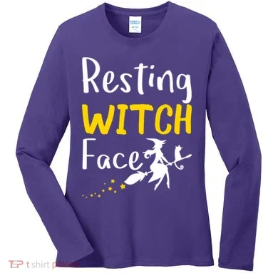 Resting Witch Face Women's Long Sleeve Shirt