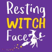 Resting Witch Face Women's Long Sleeve Shirt thumb 2
