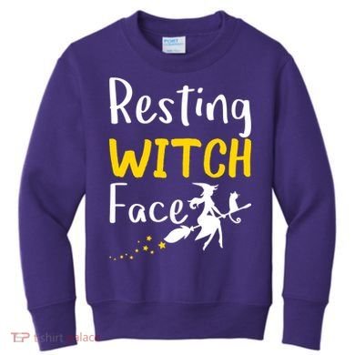 Resting Witch Face Kids Sweatshirt