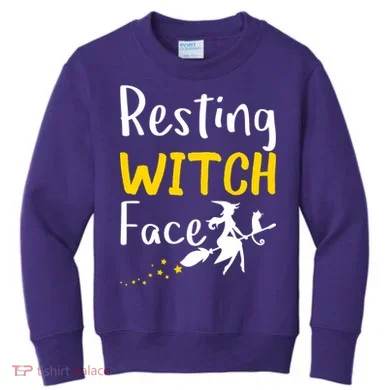 Resting Witch Face Kids Sweatshirt