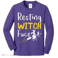 Resting Witch Face Kids Long Sleeve Shirt thumb 0