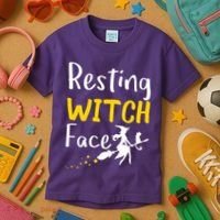 Resting Witch Face Kids T-Shirt thumb 3