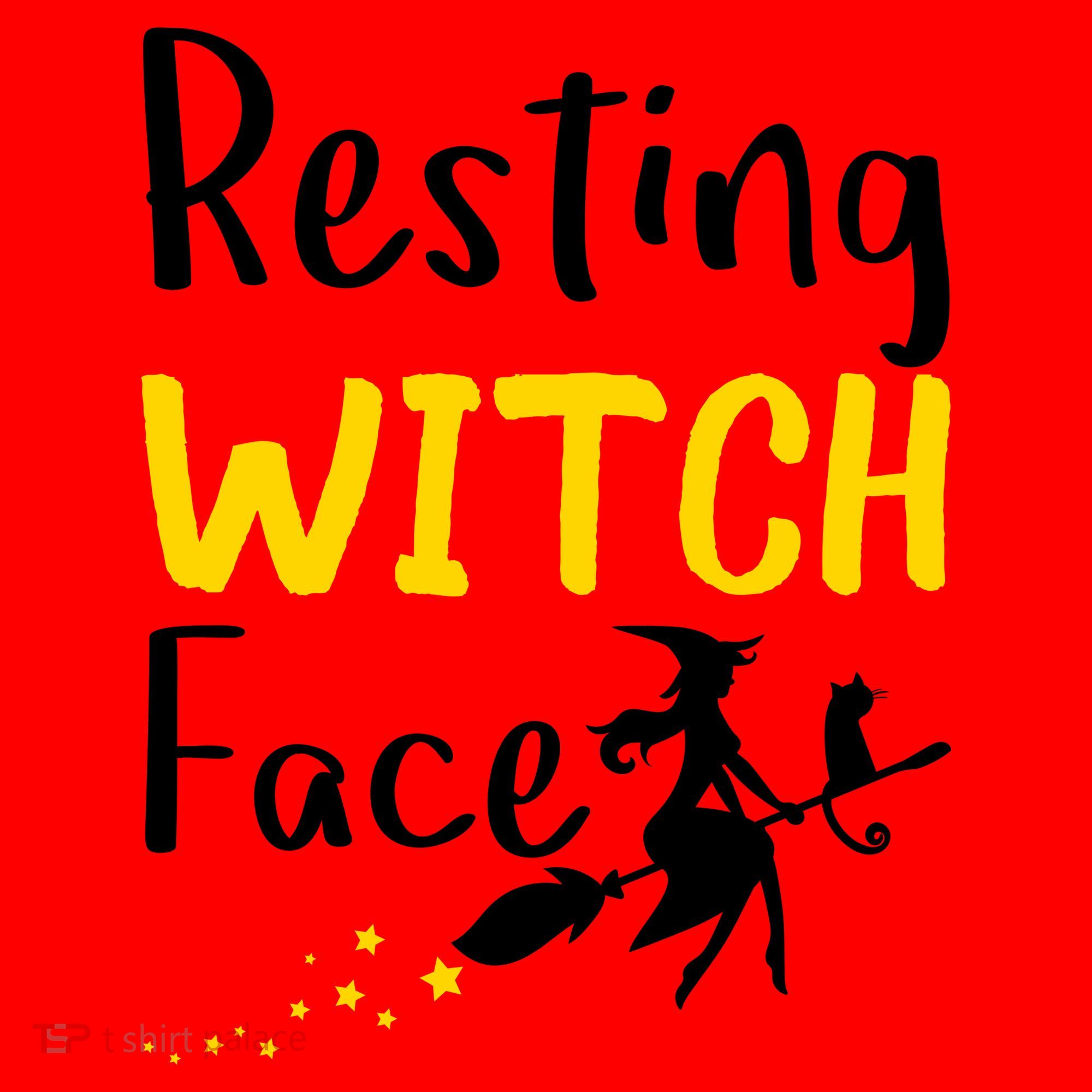 Resting Witch Face Santa Hat