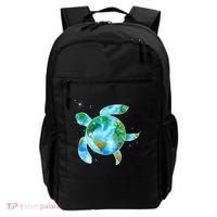 Restore Earth Sea Turtle Art Save The Planet Backpack thumb 0