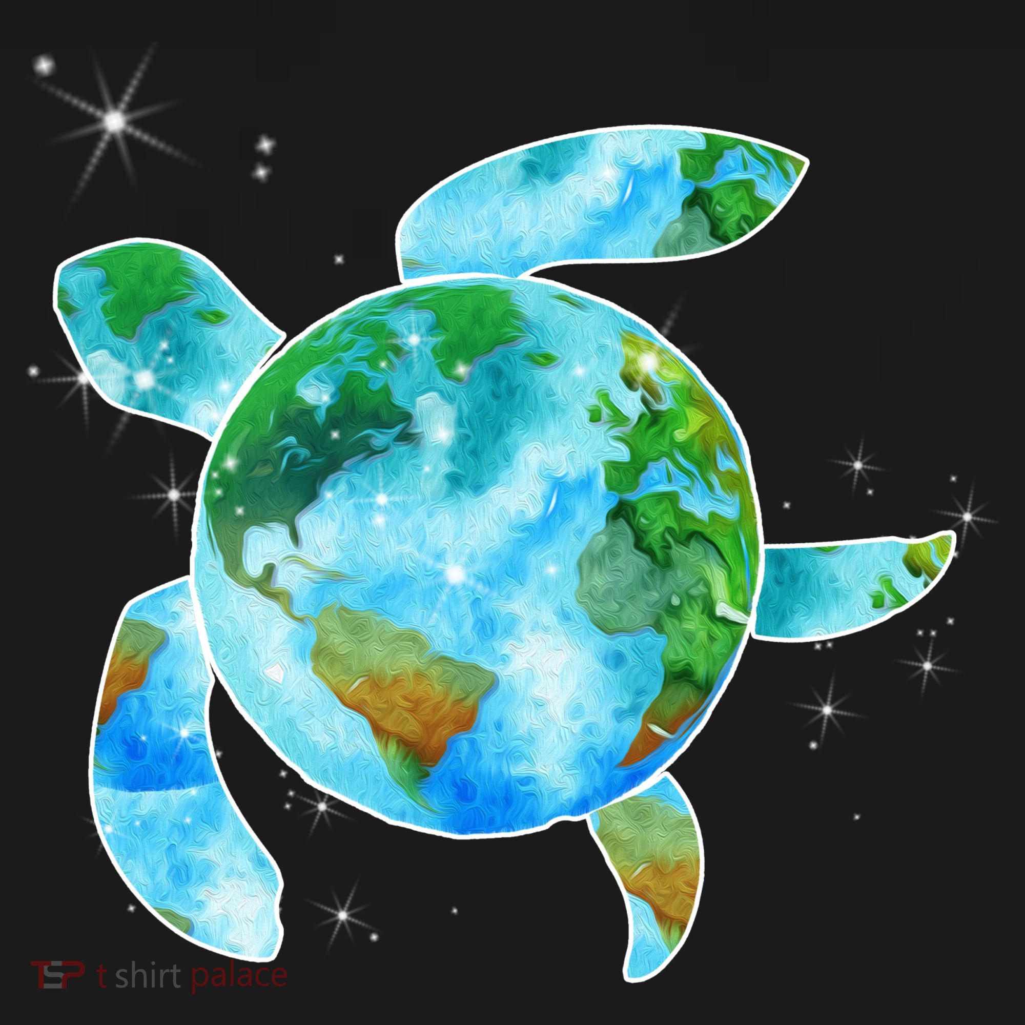 Restore Earth Sea Turtle Art Save The Planet Backpack
