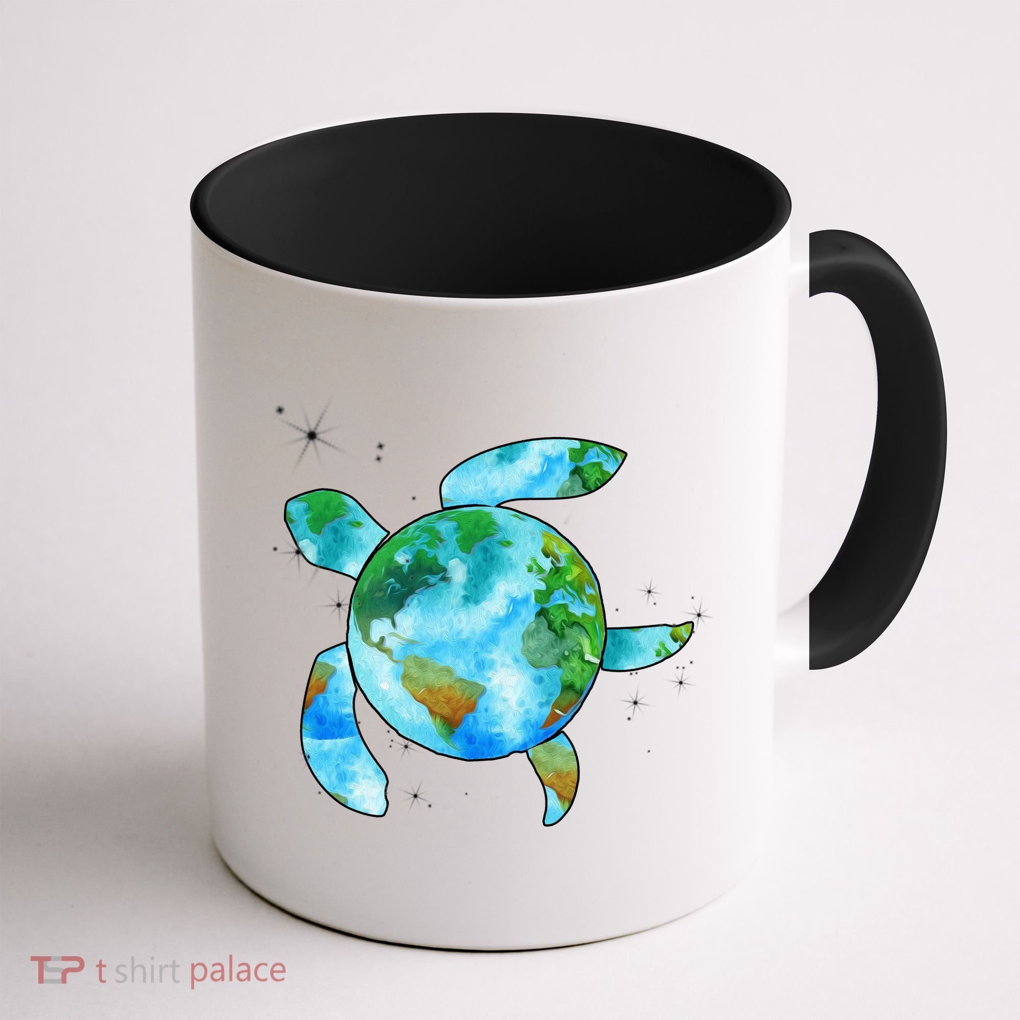 Restore Earth Sea Turtle Art Save The Planet Coffee Mug