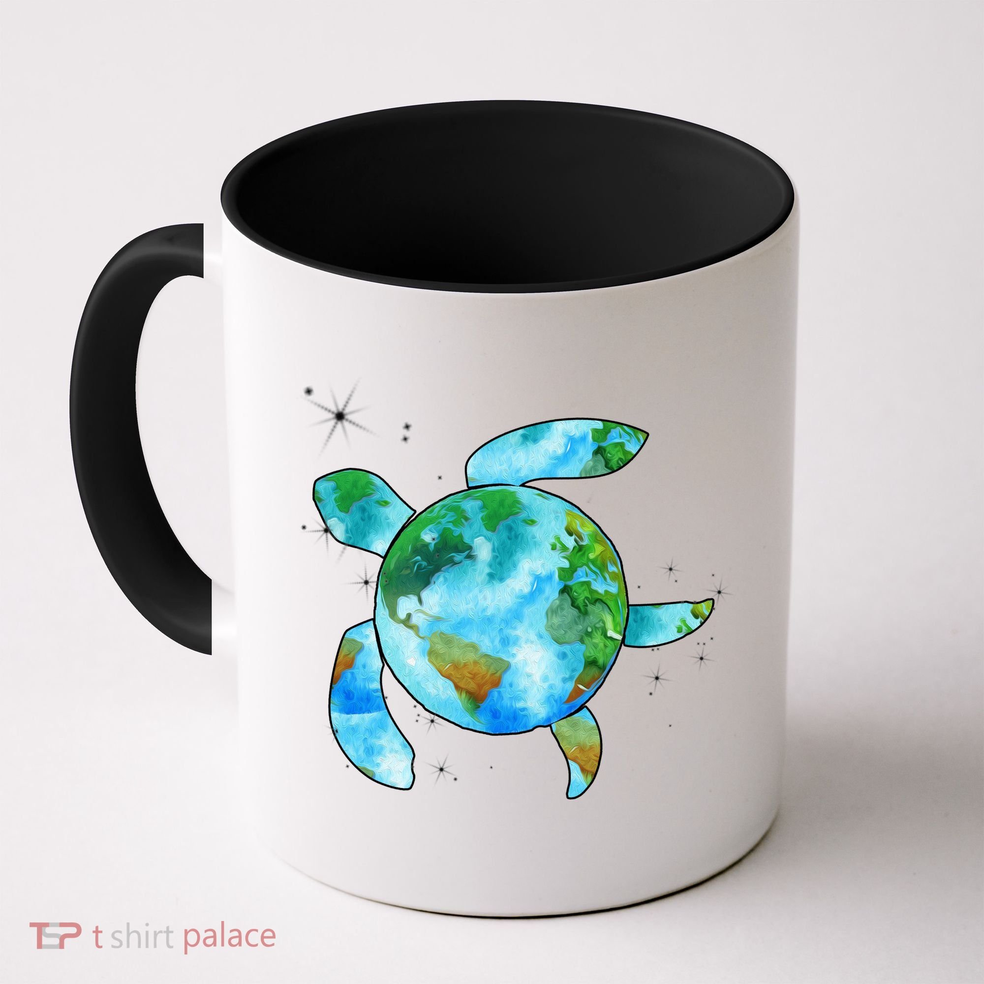 Restore Earth Sea Turtle Art Save The Planet Coffee Mug