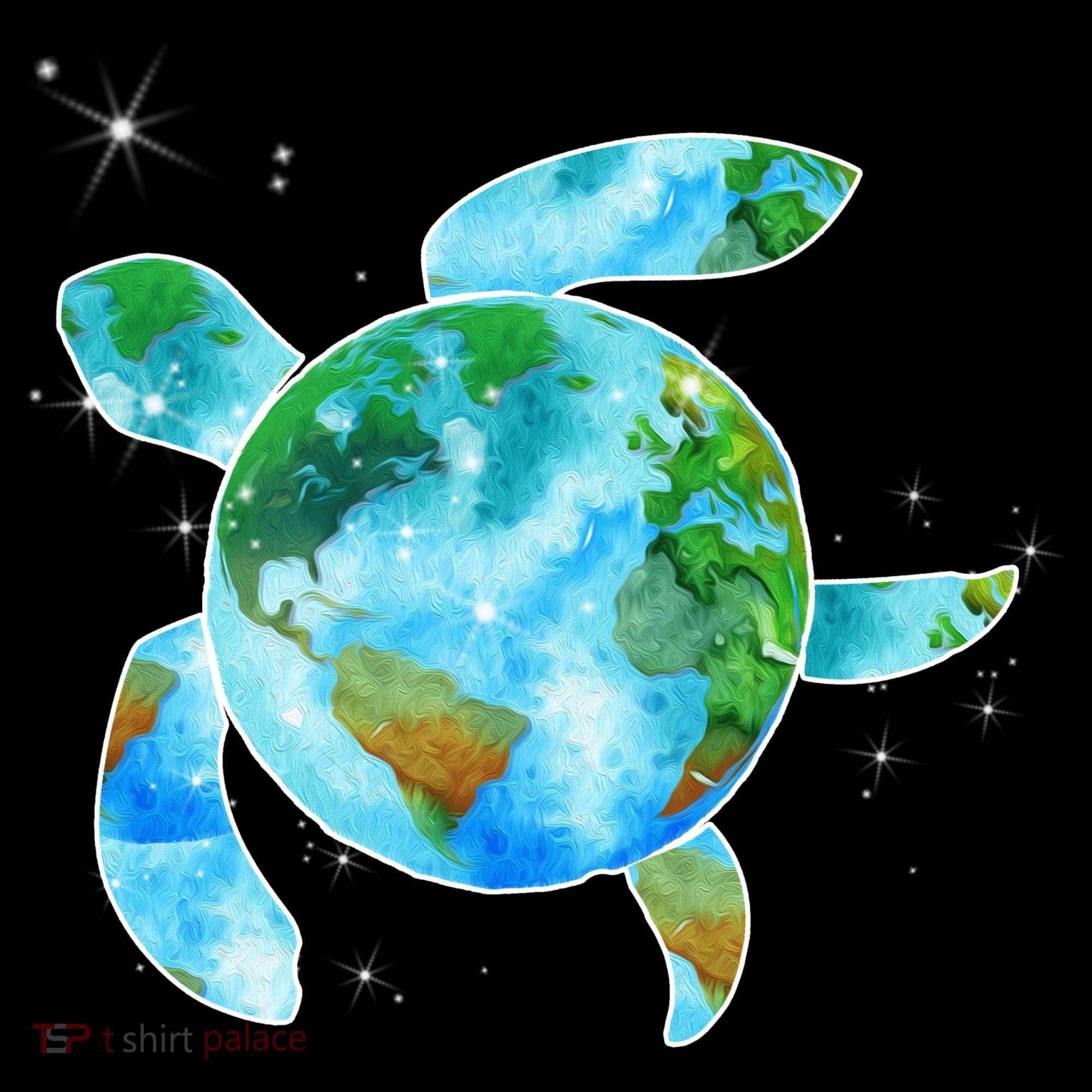 Restore Earth Sea Turtle Art Save The Planet Ornament