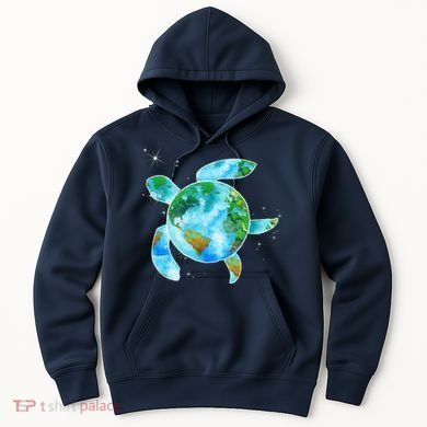 Restore Earth Sea Turtle Art Save The Planet Hoodie