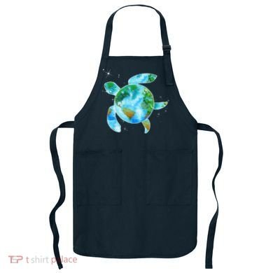 Restore Earth Sea Turtle Art Save The Planet Apron