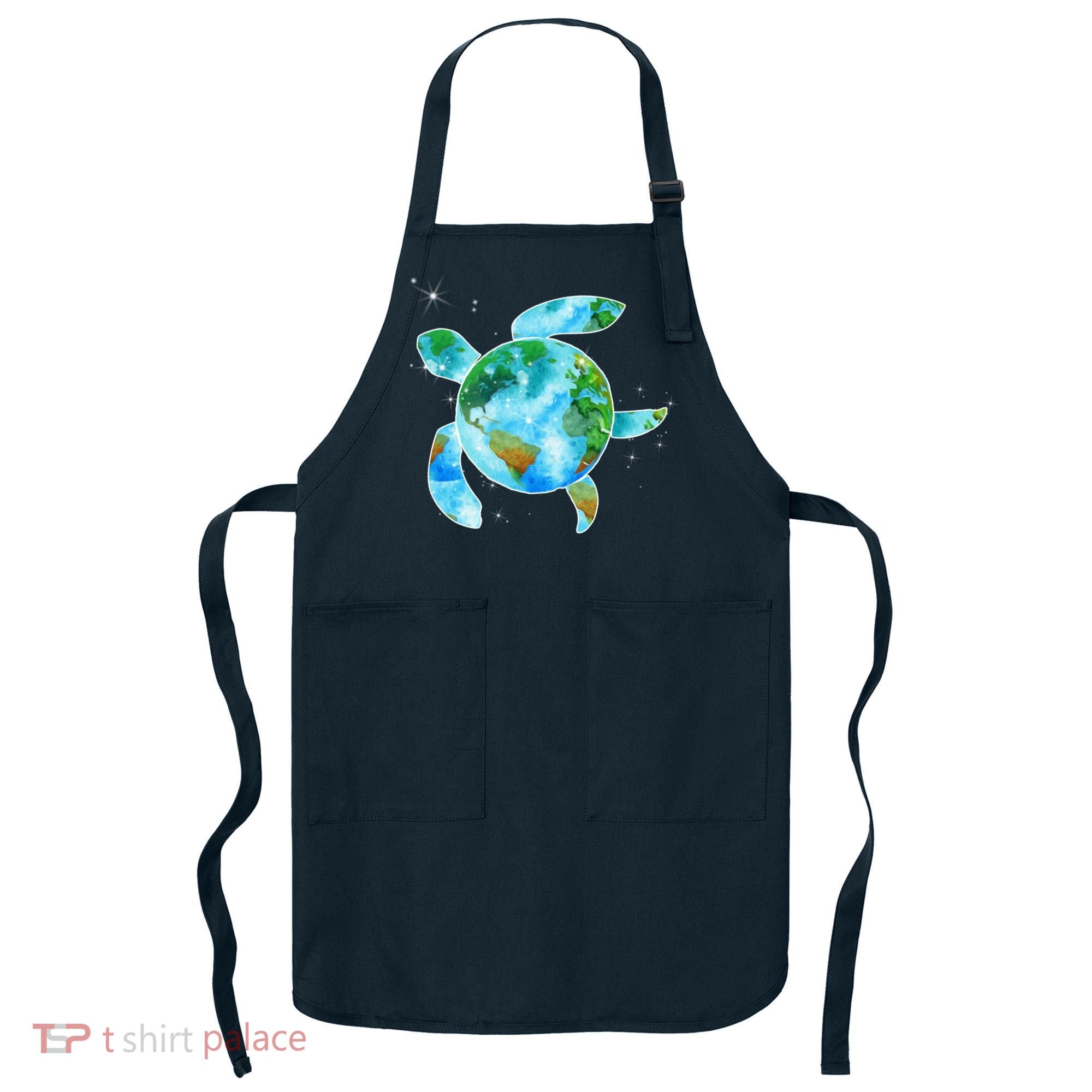 Restore Earth Sea Turtle Art Save The Planet Apron
