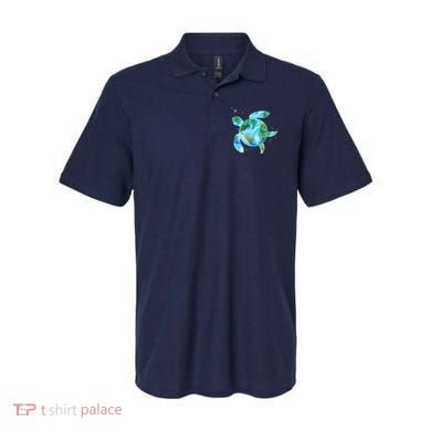 Restore Earth Sea Turtle Art Save The Planet Polo