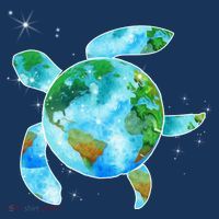 Restore Earth Sea Turtle Art Save The Planet Mousepad thumb 1