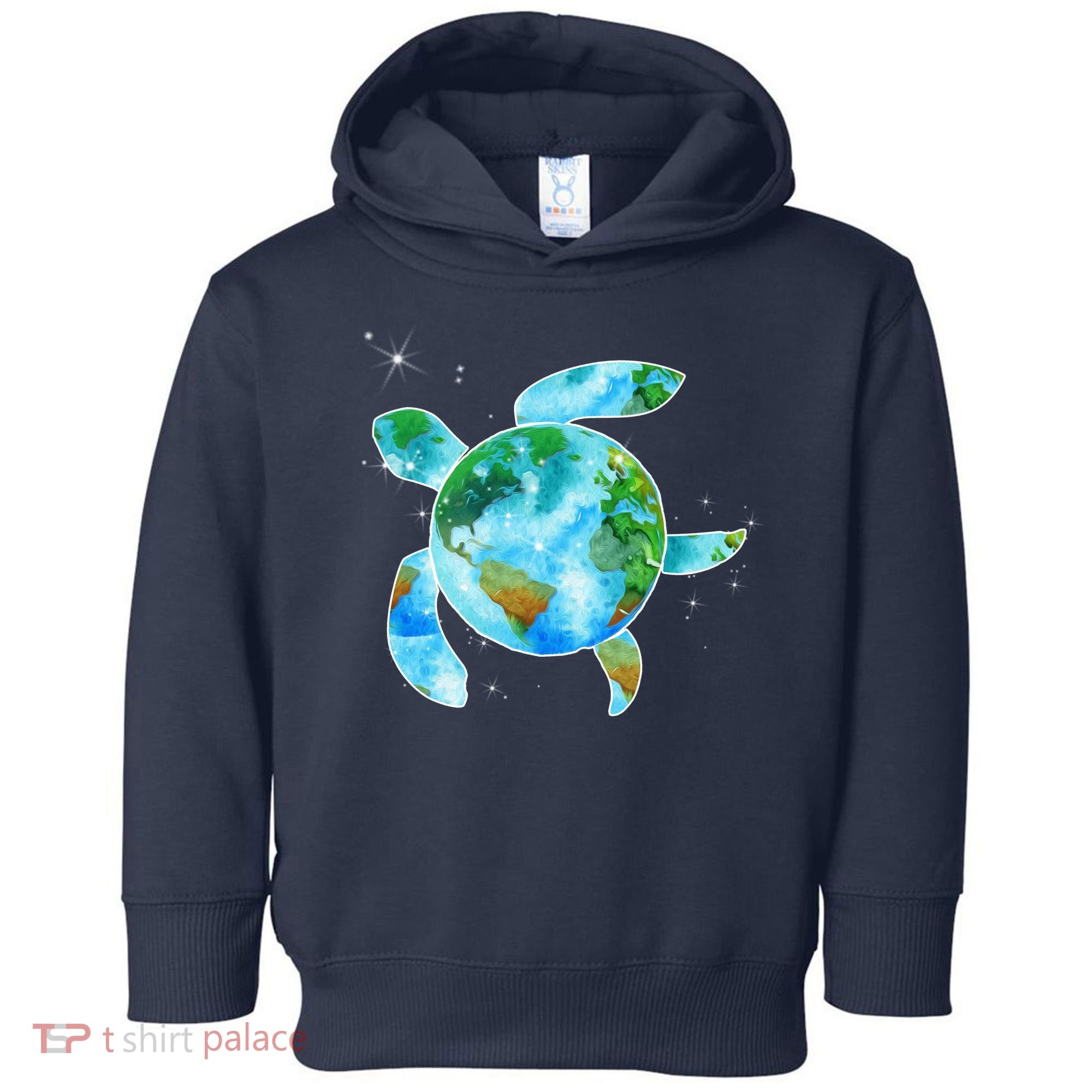 Restore Earth Sea Turtle Art Save The Planet Toddler Hoodie
