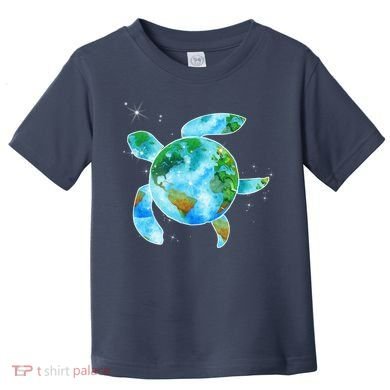 Restore Earth Sea Turtle Art Save The Planet Toddler T-Shirt