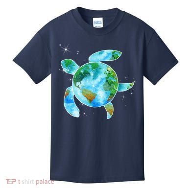 Restore Earth Sea Turtle Art Save The Planet Kids T-Shirt
