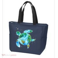 Restore Earth Sea Turtle Art Save The Planet Tote Bag thumb 3