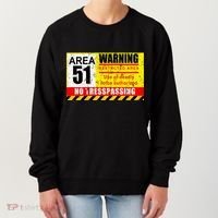 Restricted Area 51 No Trespassing Funny Women's Sweatshirt thumb 0