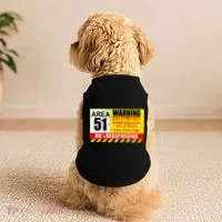 Restricted Area 51 No Trespassing Funny Doggie Tank thumb 2