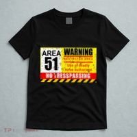 Restricted Area 51 No Trespassing Funny T-Shirt thumb 5