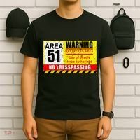 Restricted Area 51 No Trespassing Funny T-Shirt thumb 6
