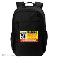 Restricted Area 51 No Trespassing Funny Backpack thumb 0
