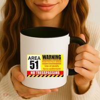 Restricted Area 51 No Trespassing Funny Coffee Mug thumb 3