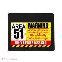 Restricted Area 51 No Trespassing Funny Mousepad thumb 0