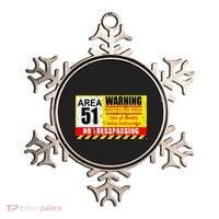 Restricted Area 51 No Trespassing Funny Ornament thumb 0