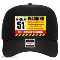 Restricted Area 51 No Trespassing Funny Hat thumb 0
