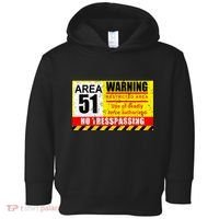 Restricted Area 51 No Trespassing Funny Toddler Hoodie thumb 0