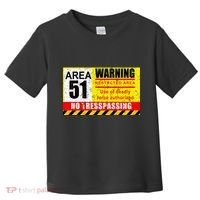 Restricted Area 51 No Trespassing Funny Toddler T-Shirt thumb 0