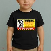Restricted Area 51 No Trespassing Funny Toddler T-Shirt thumb 2