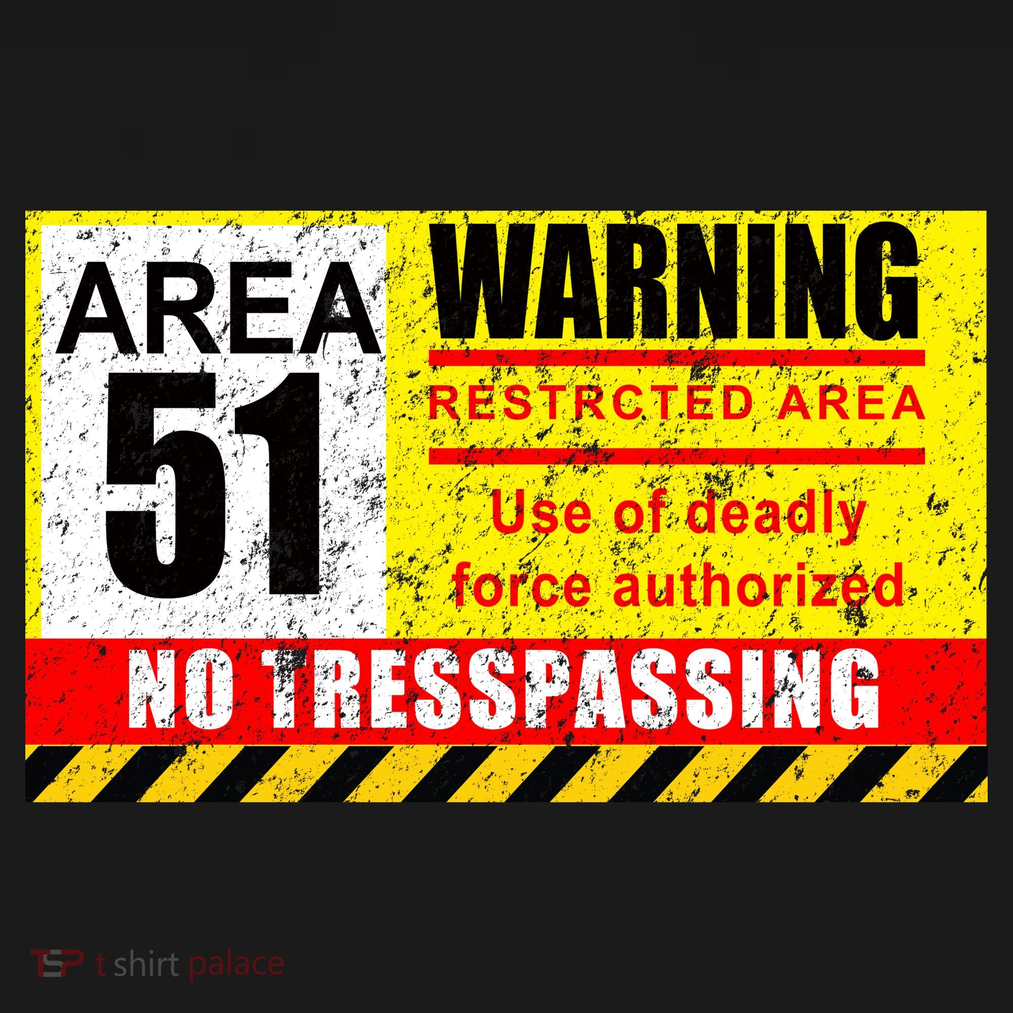 Restricted Area 51 No Trespassing Funny Kids Sweatshirt