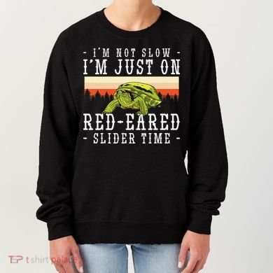 Red Eared Turtle Red Eared Funny Red Eared Slider Turtle Women's Sweatshirt