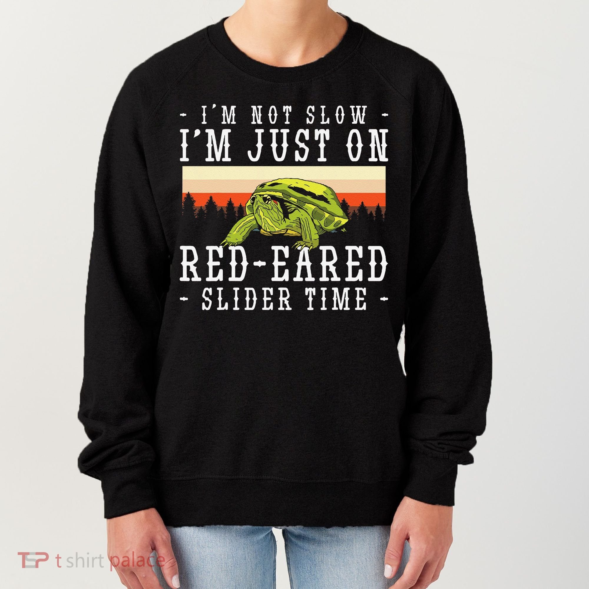 Red Eared Turtle Red Eared Funny Red Eared Slider Turtle Women's Sweatshirt