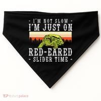 Red Eared Turtle Red Eared Funny Red Eared Slider Turtle USA-Made Doggie Bandana thumb 0