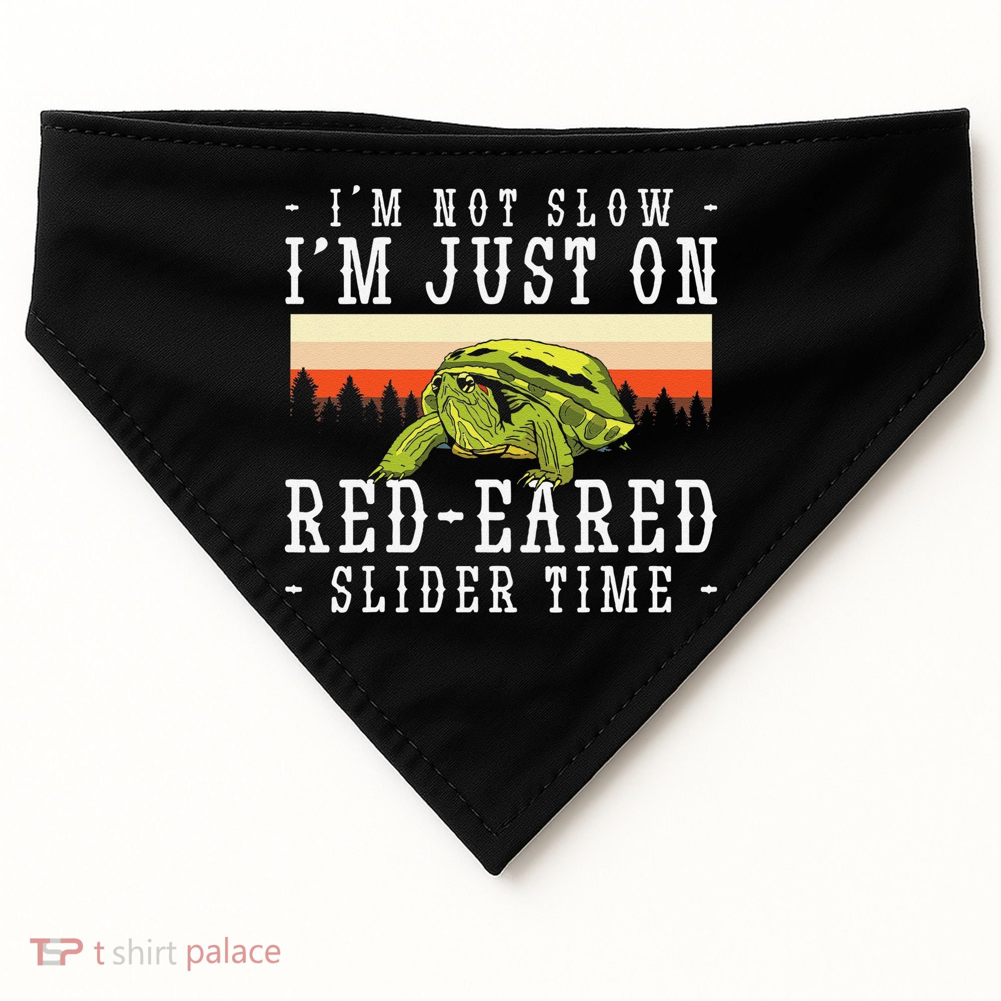 Red Eared Turtle Red Eared Funny Red Eared Slider Turtle USA-Made Doggie Bandana
